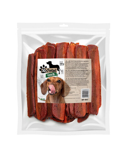 MR. PRETZEL Trio de saveurs : bœuf, agneau et cerf, friandise pour chien 500 g
