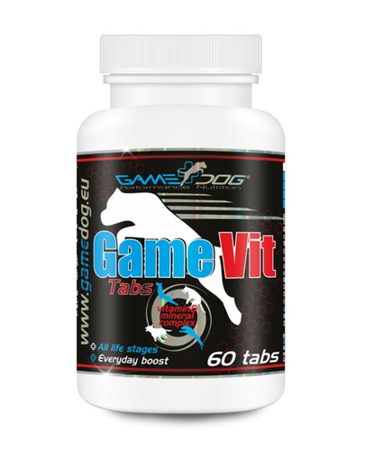 GAME DOG Vit 60 tab. complexe vitaminique et minéral pour chiens de tous âges