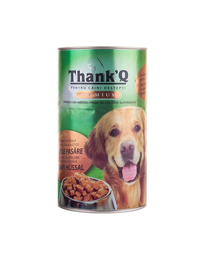 THANK'Q au poulet, nourriture humide pour chien, 1240 g