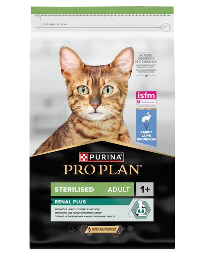 PURINA PRO PLAN Sterilised Renal Plus Riche en lapin nourriture sèche pour chats stérilisés 2x10kg