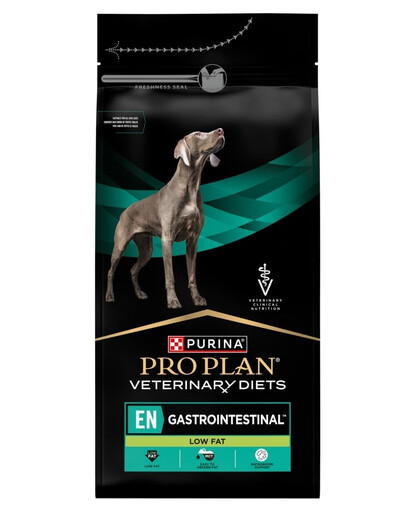 PURINA PRO PLAN Veterinary Diets Canine EN Gastrointestinal Low Fat croquettes pour chiens souffrant de troubles digestifs 2x1,3kg