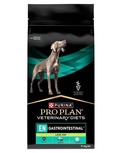 PURINA PRO PLAN Veterinary Diets Canine EN Gastrointestinal Low Fat croquettes pour chiens souffrant de troubles digestifs 2x11kg