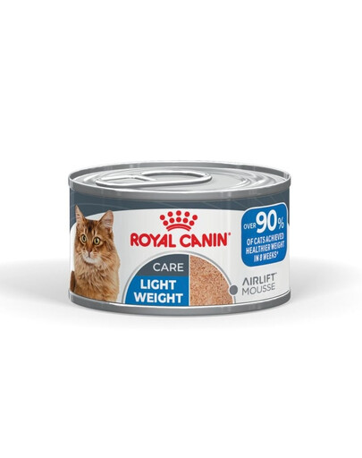 ROYAL CANIN Light Weight Care AirLift, nourriture humide mousse pour chats adultes, maintien du poids corporel idéal 12×85 g