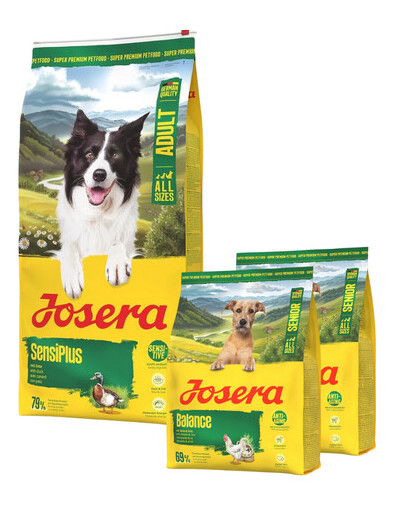 JOSERA SensiPlus 12,5 kg pour chiens au système digestif sensible + 2×900 g de croquettes offertes