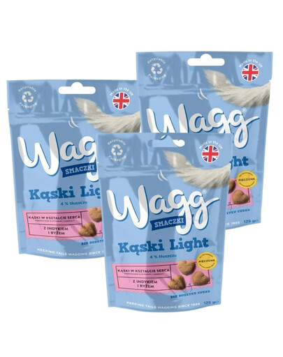 WAGG Friandises Light pour chien 3 x 125 g