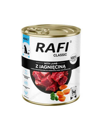 RAFI Classic nourriture humide pour chien à l’agneau 800 g