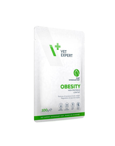 VET EXPERT Veterinary Diet Cat Obesity pâtée pour chats nécessitant une réduction de la masse corporelle 100 g