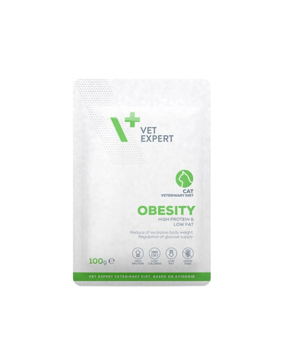VET EXPERT Veterinary Diet Cat Obesity pâtée pour chats nécessitant une réduction de la masse corporelle 100 g