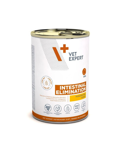 VET EXPERT Veterinary Diet Dog Intestinal Elimination Low Fat pâtée 400 g
