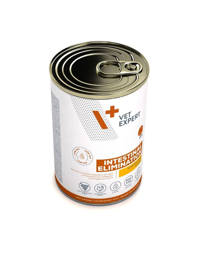 VET EXPERT Veterinary Diet Dog Intestinal Elimination Low Fat pâtée 400 g