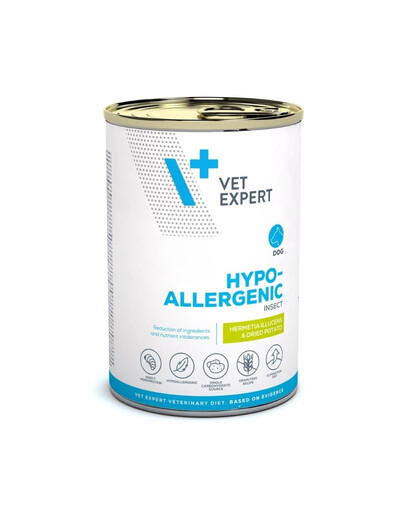 VET EXPERT Veterinary Diet Dog Hypoallergenic Insect pâtée 375 g