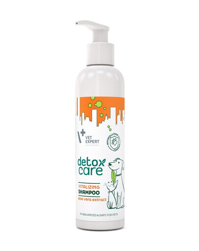 VET EXPERT Detox Care Vitalizing Shampooing Chiens, chats 250 ml
