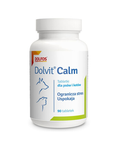 DOLFOS Dolvit Calm 90 comprimés : complément alimentaire anti-stress pour chiens et chats
