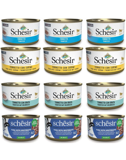 SCHESIR Assortiment « Festin de poisson en gelée » 12 x 85 g (4 saveurs)
