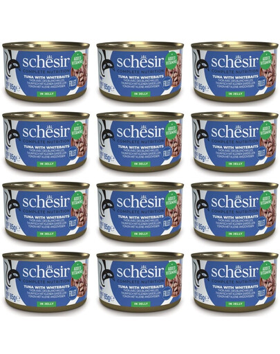 Thon avec sprats en gelée pour chats 12x85 g