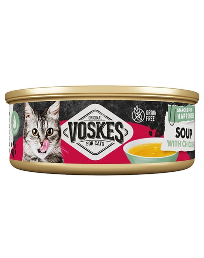 VOSKES Soup with Chicken soupe au poulet pour chats 50 g