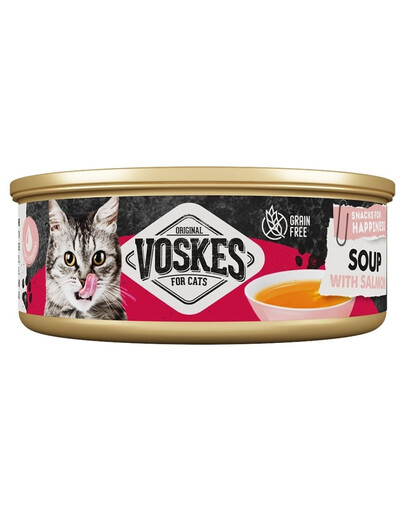 VOSKES Soup with Salmon soupe au saumon pour chats 50 g