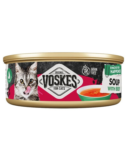 VOSKES Soup with Beef soupe au bœuf pour chats 50 g