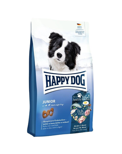 HAPPY DOG Fit and Vital Junior, croquettes pour chiots, 4 kg