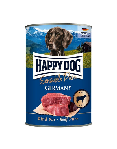 HAPPY DOG Sensible Pure Germany Boeuf nourriture humide pour chiens 400g