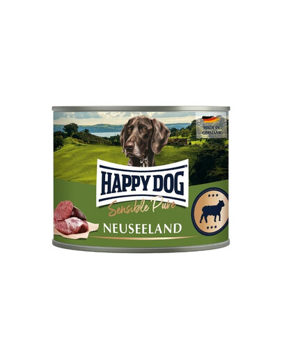 HAPPY DOG Sensible Pure Nouvelle-Zélande Agneau – nourriture humide pour chiens 200 g