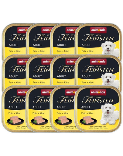 ANIMONDA Vom Feinsten Adult Indyk i ser 12x150g pasztet dla psów