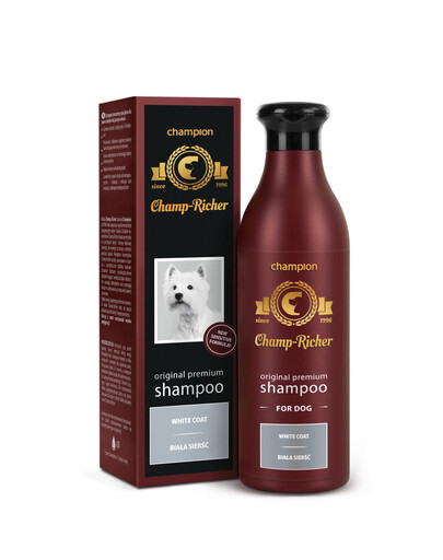 CHAMP-RICHER, shampoing pour chiens à poil blanc ou clair, 250 ml