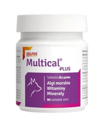 DOLFOS Dolvit Multical Plus mini 90 comprimés : vitamines et minéraux avec probiotiques pour chiens