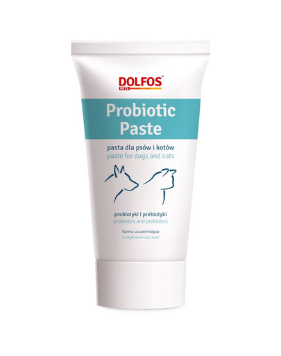 DOLFOS Probiotic Paste : pâte favorisant le bon fonctionnement du système digestif chez les chiens et les chats, 50 g