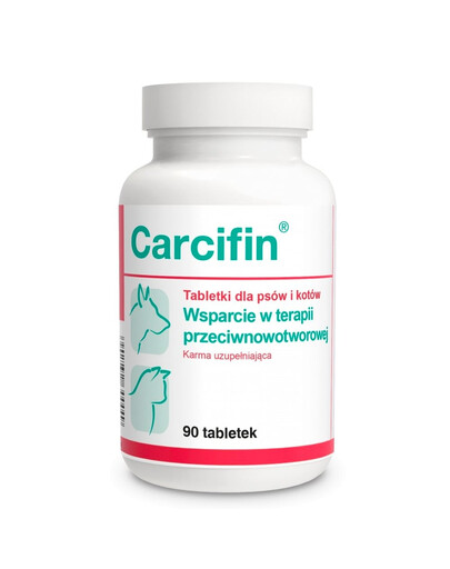 DOLFOS Carcifin 90 comprimés : soutien dans le traitement anticancéreux, comprimés pour chiens et chats
