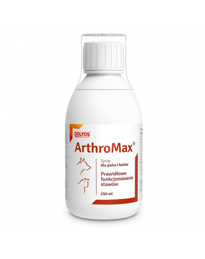 DOLFOS Arthromax, complément alimentaire pour les articulations des chiens et des chats, 250 ml