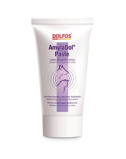 DOLFOS Amydol paste : enzymes pour les troubles digestifs chez les chiens et les chats, 50 g