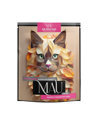 MAU Agneau aux graines de chia et à la menthe – croquettes pour chats stérilisés, 700 g