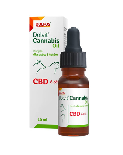 DOLFOS Cannabis Oil 10 ml : huile de CBD pour chiens et chats