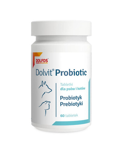 DOLFOS Dolvit Probiotic Mini 60 comprimés – probiotique pour chiens et chats