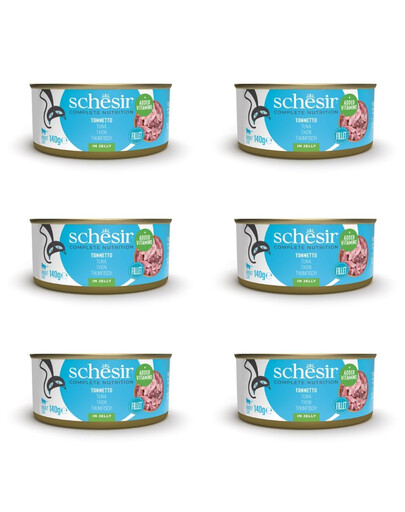 SCHESIR Thon aliment complémentaire pour chats 6×140 g