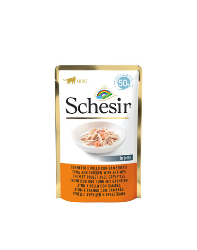 SCHESIR Thon avec poulet et crevettes 50g