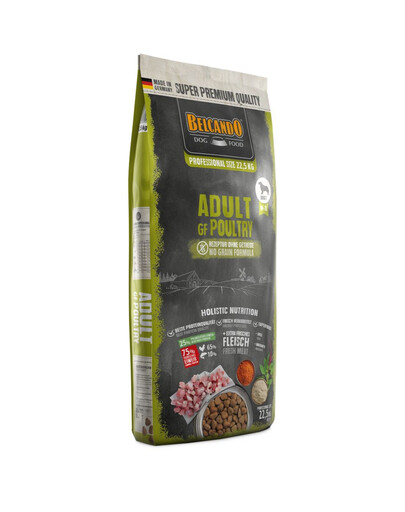 BELCANDO Grain Free Adult Poultry 22,5 kg nourriture sans céréales pour chiens de races moyennes et grandes