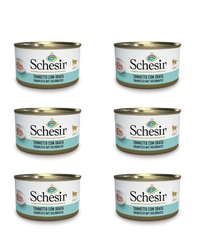 SCHESIR Spécialités de la mer Thon avec daurade 6x85 g