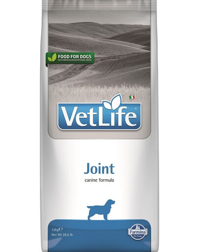 FARMINA Vet Life Dog Joint 12 kg croquettes pour chiens pour des articulations saines + 2 × FARMINA Vet Life Dental Treat Joint Mini 60 g (7 pcs) GRATUIT