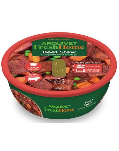 ARQUIVET Fresh Home gulasz wołowy 280 g monobiałkowa mokra karma dla psów