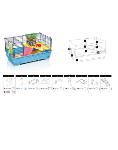 IMAC Ronny 80 cage à lapin
