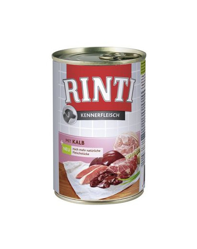 RINTI Veal - nourriture humide au veau pour chiens - 800 g