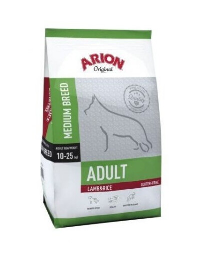 ARION Original Adult Medium Lamb & Rice - Agneau & riz pour chiens adultes de races moyennes - 3 kg