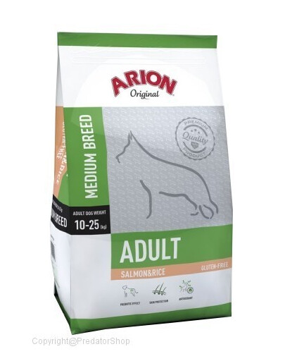 ARION Original Adult Medium Salmon & Rice - Saumon & riz pour chiens adultes de races moyennes - 3 kg