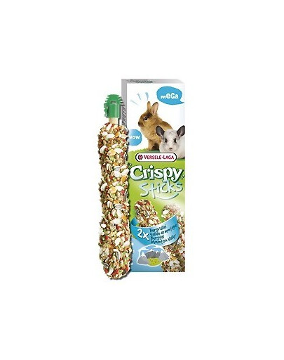 VERSELE-LAGA Mega Sticks Rabbits-Chinchillas "Mountain Valley" pour lapins de compagnie et chinchillas 140 g