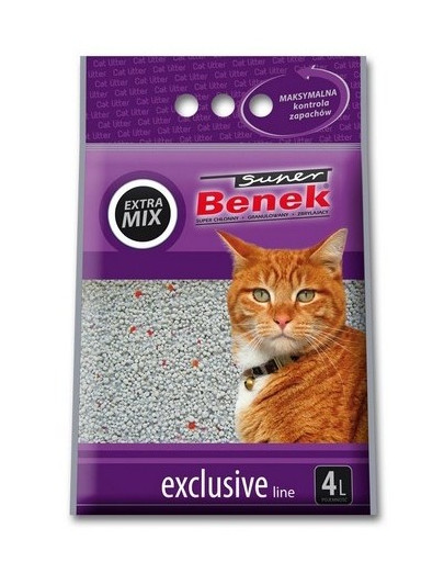 BENEK Super Exclusive Extra Mix Litière 4l