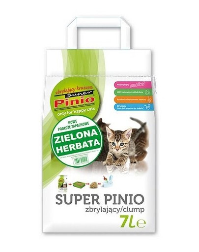 BENEK Super Pinio litière agglomérante parfum thé vert 7l