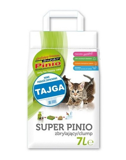BENEK Super Pinio litière agglomérante parfum taïga 7l