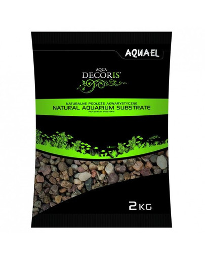 AQUAEL Gravier naturel multicolore 1.4-2 mm 2kg